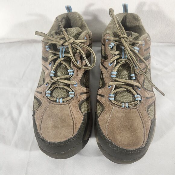 New Balance 759 Trail Running Shoes Country Hiking Brown Blue Suede Womens 10.5 - Picture 2 of 9